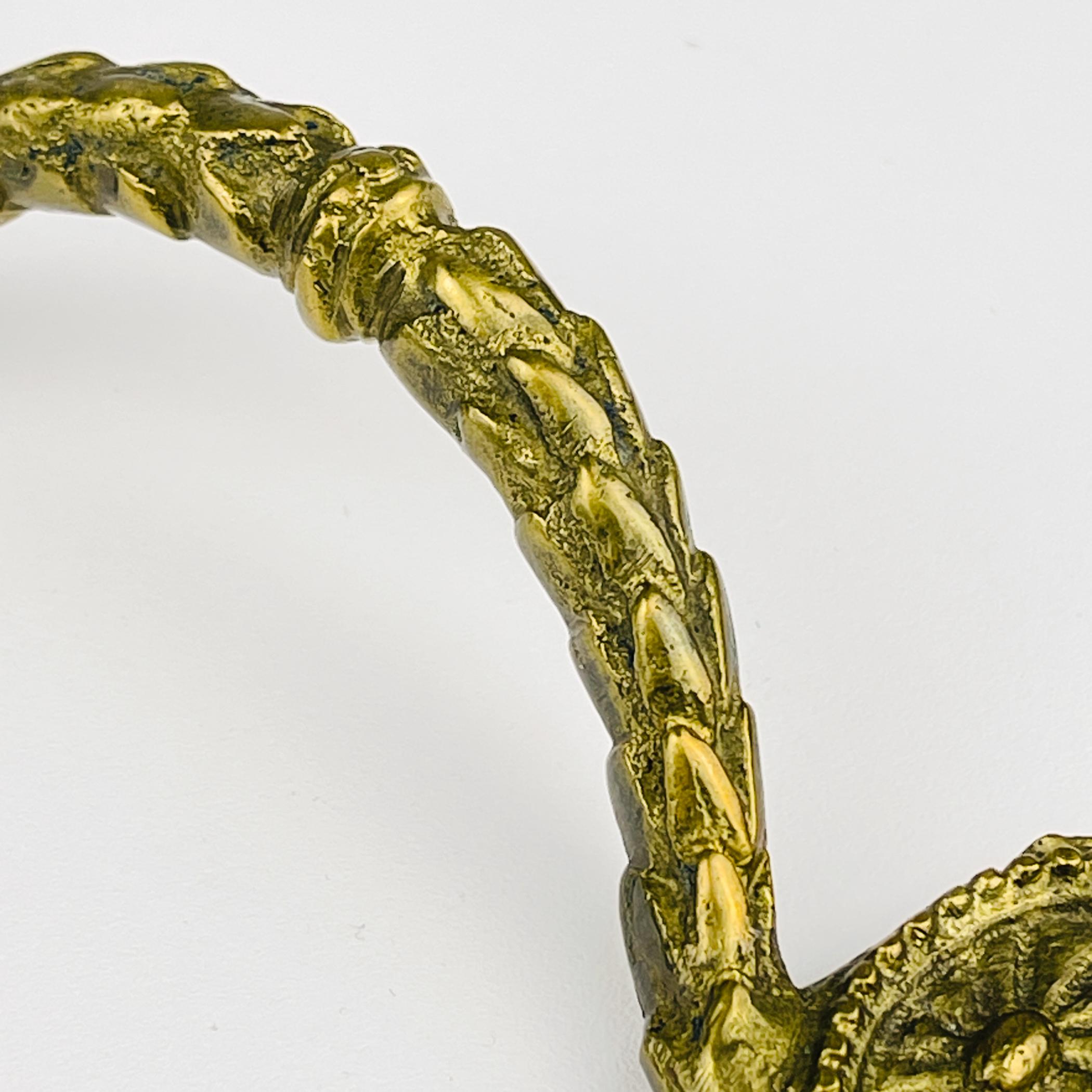 Tiradores antiguos de bronce para muebles, Juego de 8, Italia, años 30 siglo XX en venta