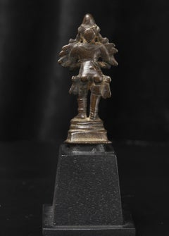 Antigua Escultura de Bronce Garuda, Siglo XIV-XV India, Tamaño Pequeño