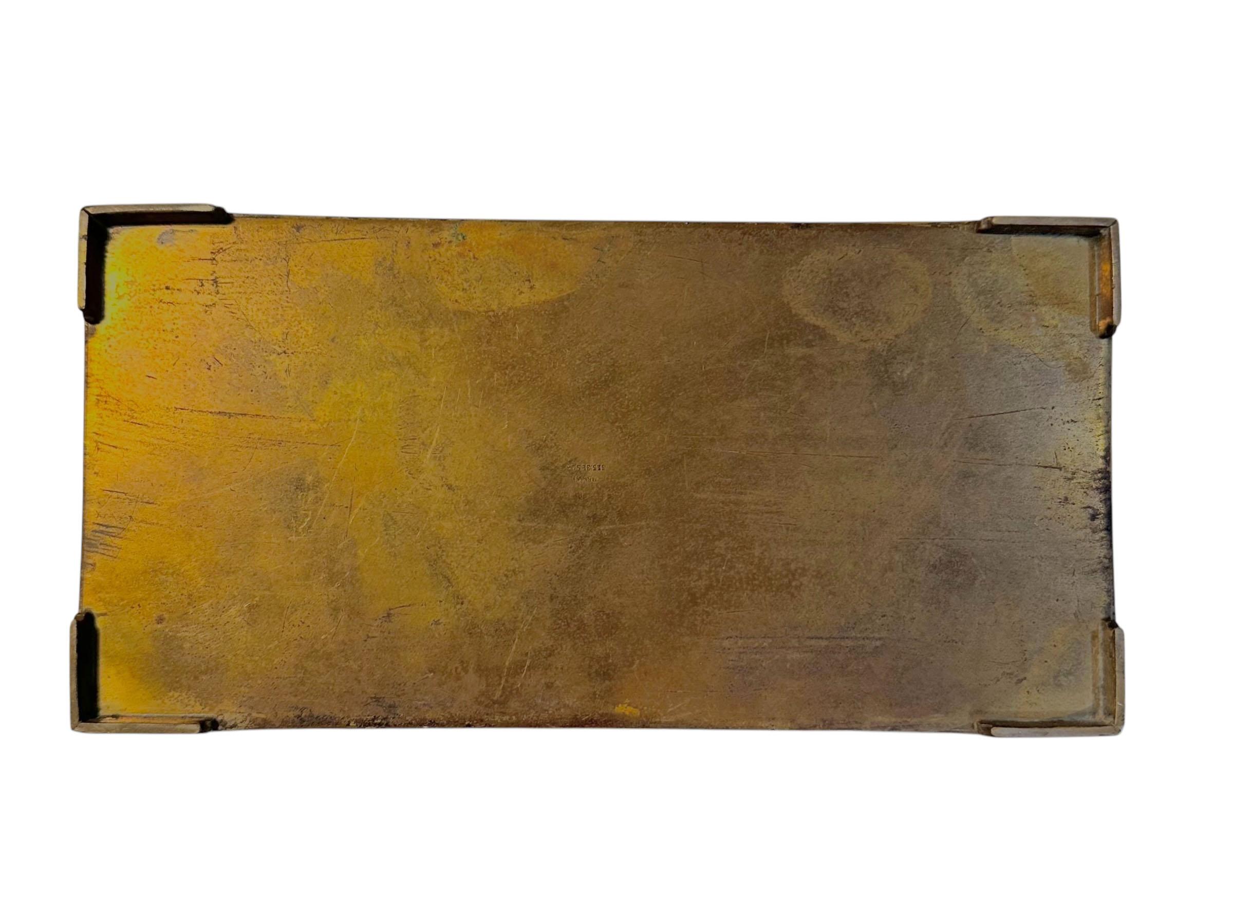 Caja Alemana de Bronce Antiguo en venta 6