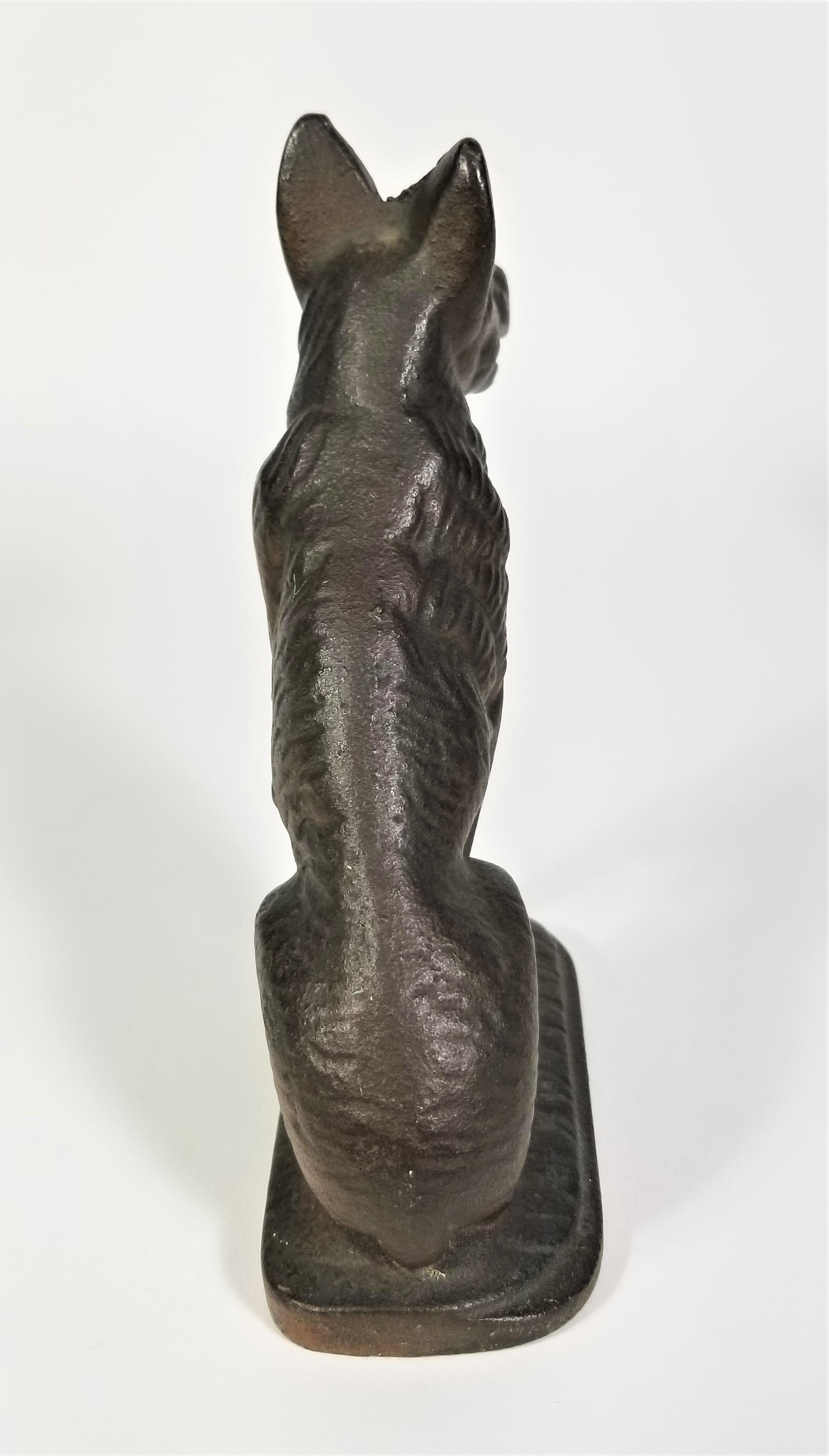 Serre-livres allemands Shepard en bronze antique en vente 9