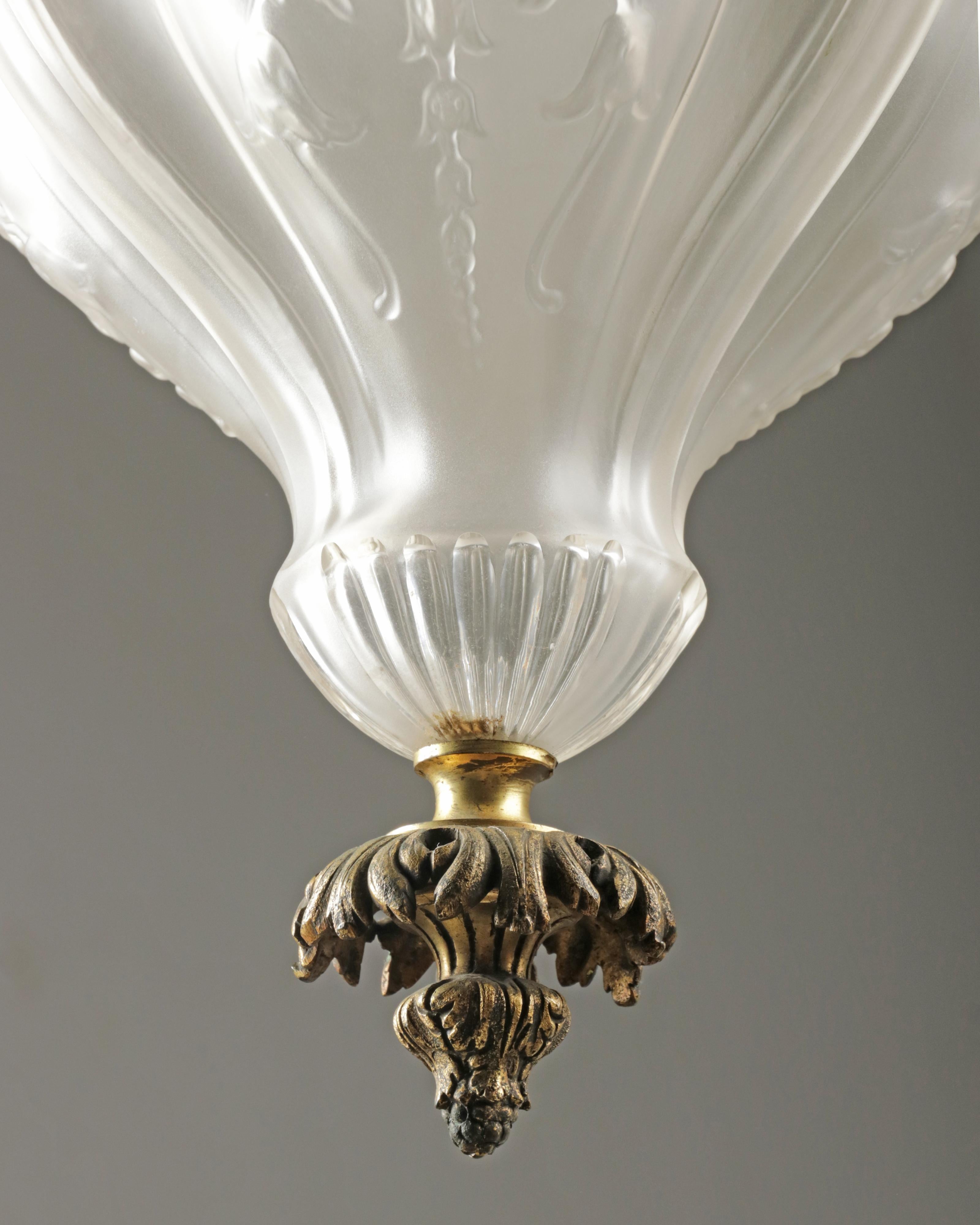Antique Bronze Hallway Lantern Lamp For Sale 13