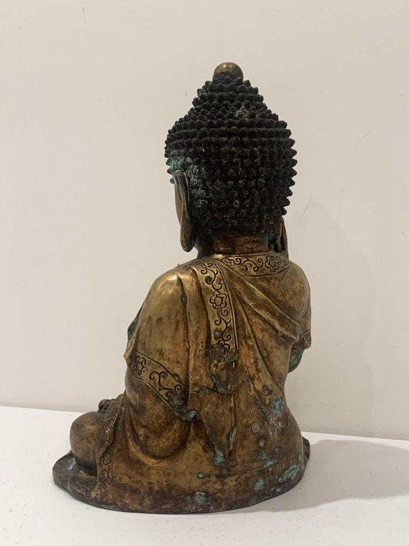 Antiker hinduistischer Buddha aus Bronze im Angebot 4