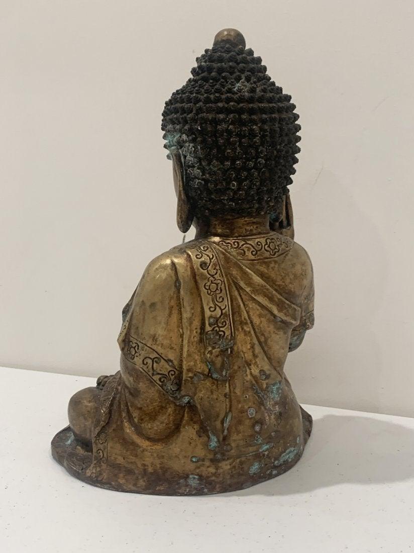 Antiker hinduistischer Buddha aus Bronze im Angebot 2