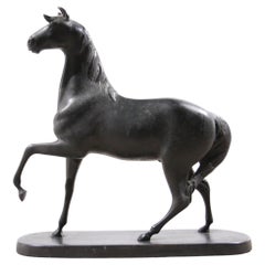 Antique Bronze Horse in the wind Ca 1930