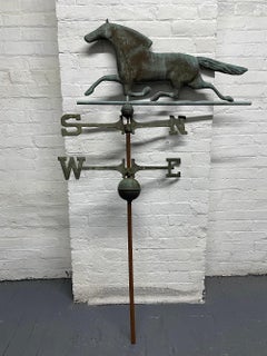 Antique Bronze Horse Weathervane