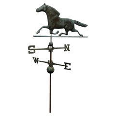 Veleta Caballo Bronce Antiguo