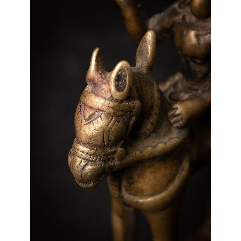 Ancien cheval en bronze avec cavalier d'Inde provenant d'Inde en vente 9