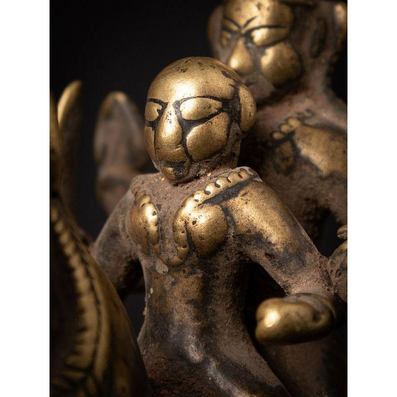Cheval en bronze antique avec cavalier de l'Inde de l'Inde en vente 10