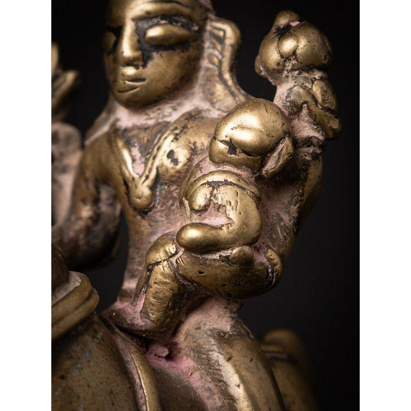 Antikes Bronzepferd mit Reiter aus Indien aus Indien im Angebot 11