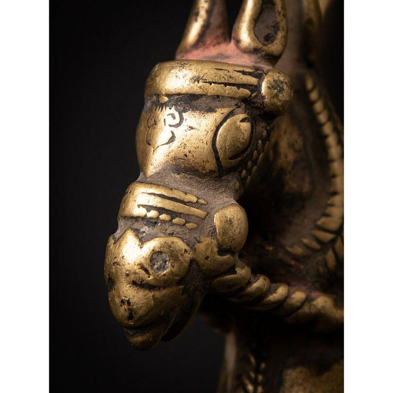 Antikes Bronzepferd mit Reiter aus Indien aus Indien aus Indien im Angebot 11
