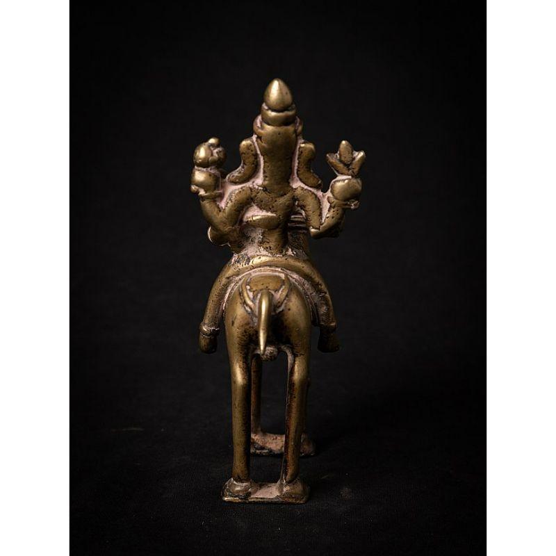 Antique bronze horse with rider from India from India In Good Condition For Sale In DEVENTER, NL