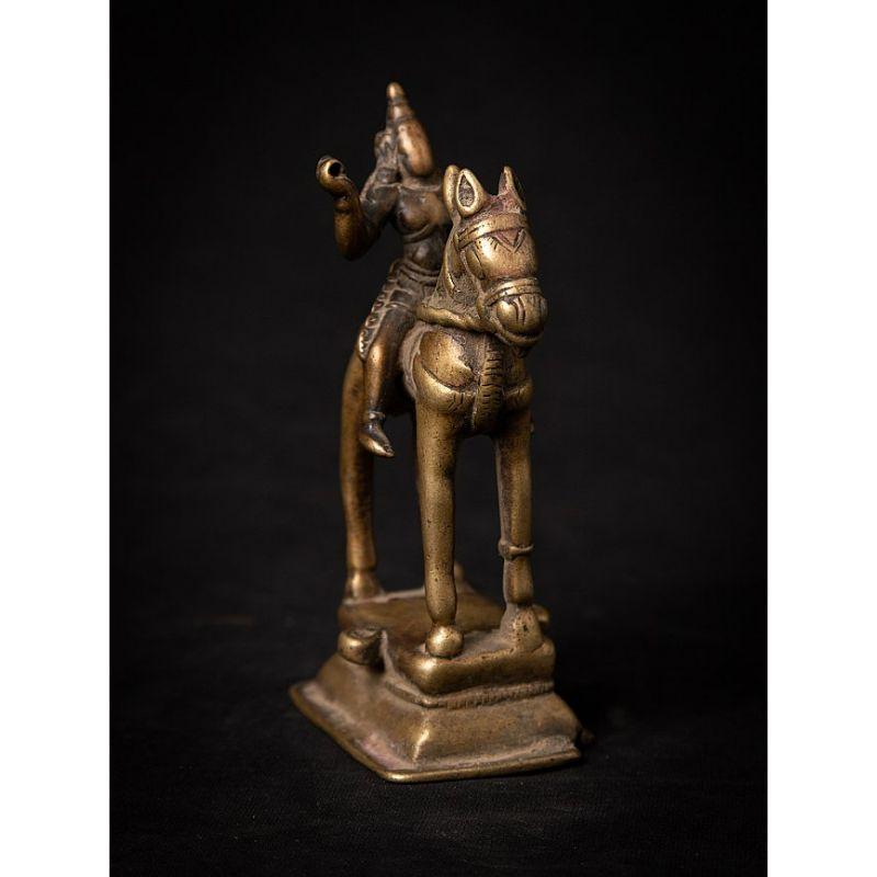 Antique Bronze Horse with Rider from India from India For Sale 1