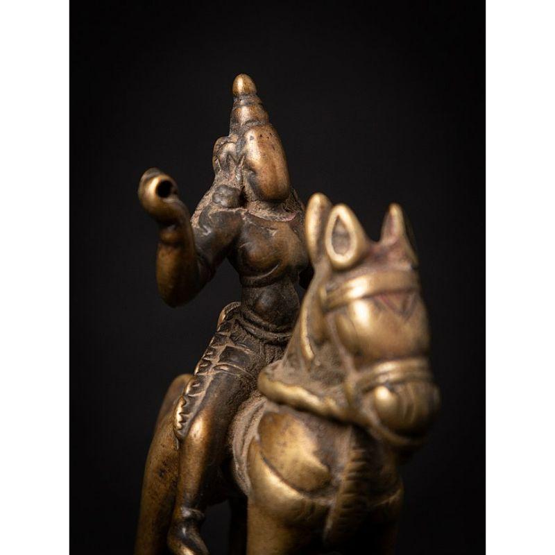 Ancien cheval en bronze avec cavalier d'Inde provenant d'Inde en vente 1