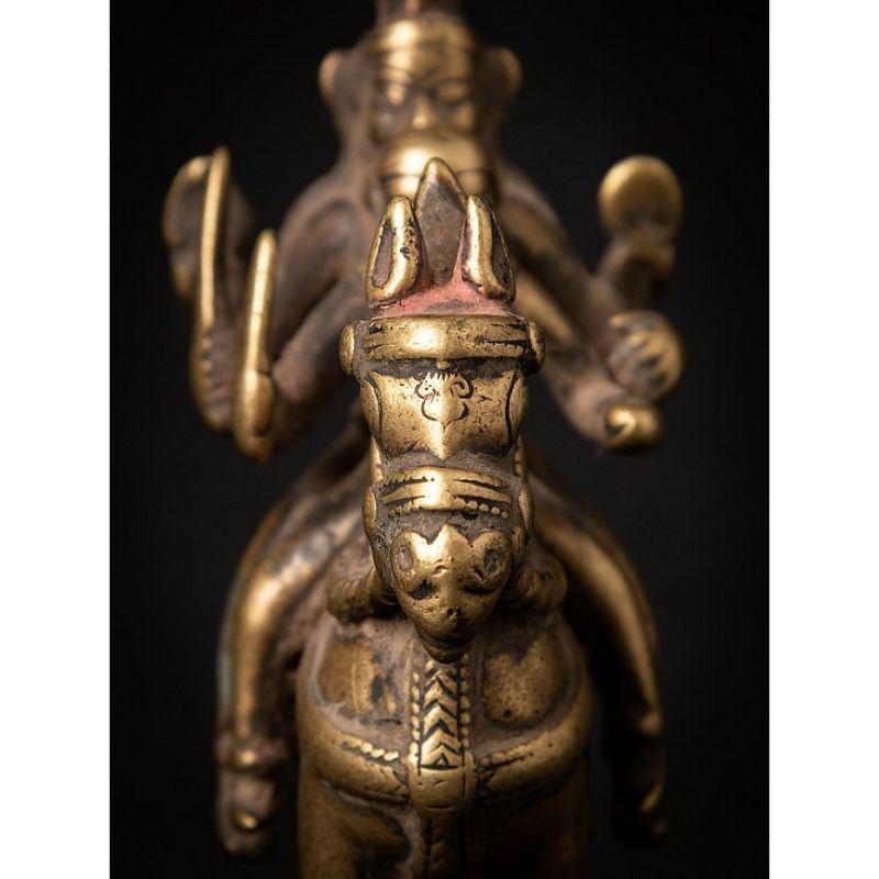 Antikes Bronzepferd mit Reiter aus Indien aus Indien aus Indien im Angebot 1
