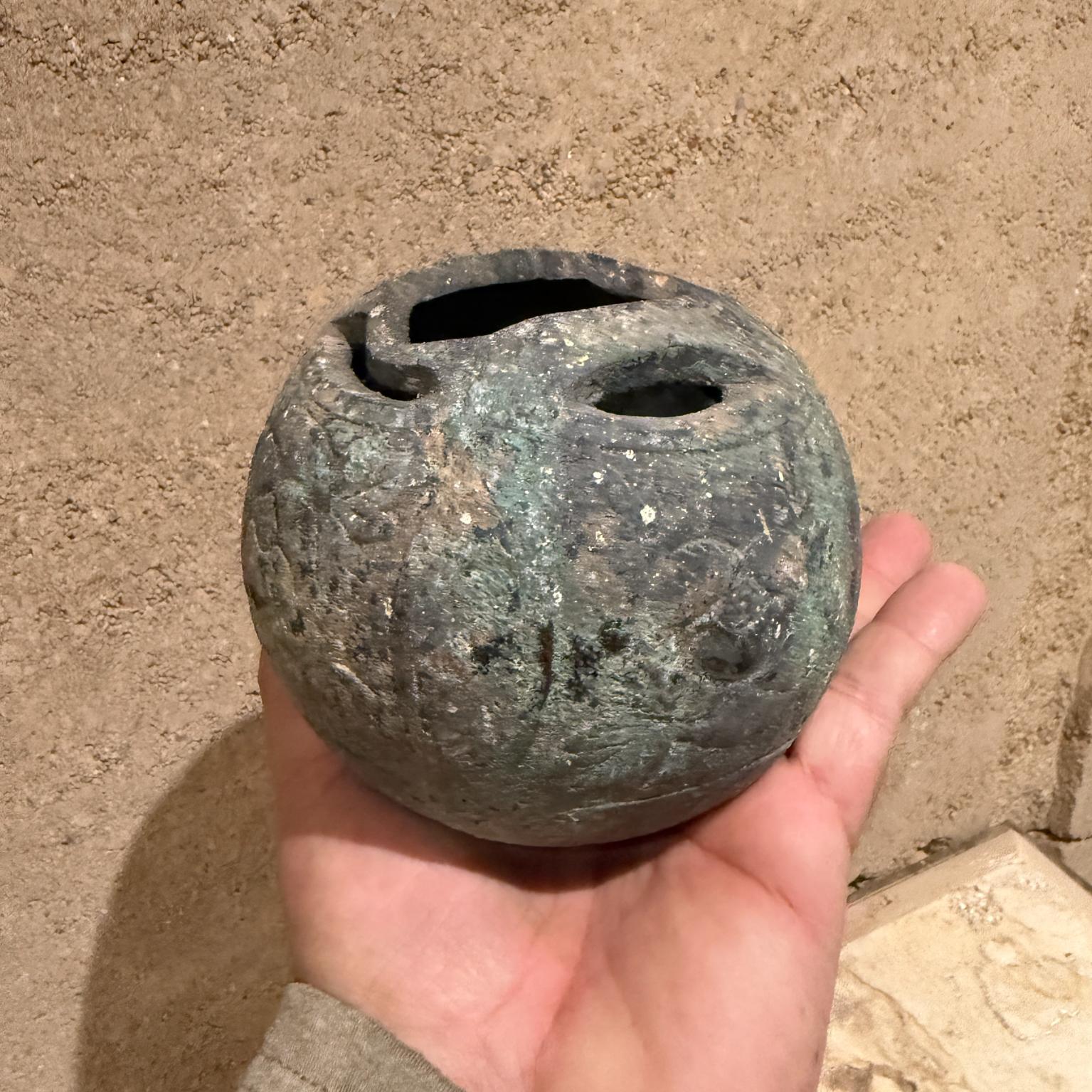 Antique Bronze Ikebana Vase Japan For Sale 7