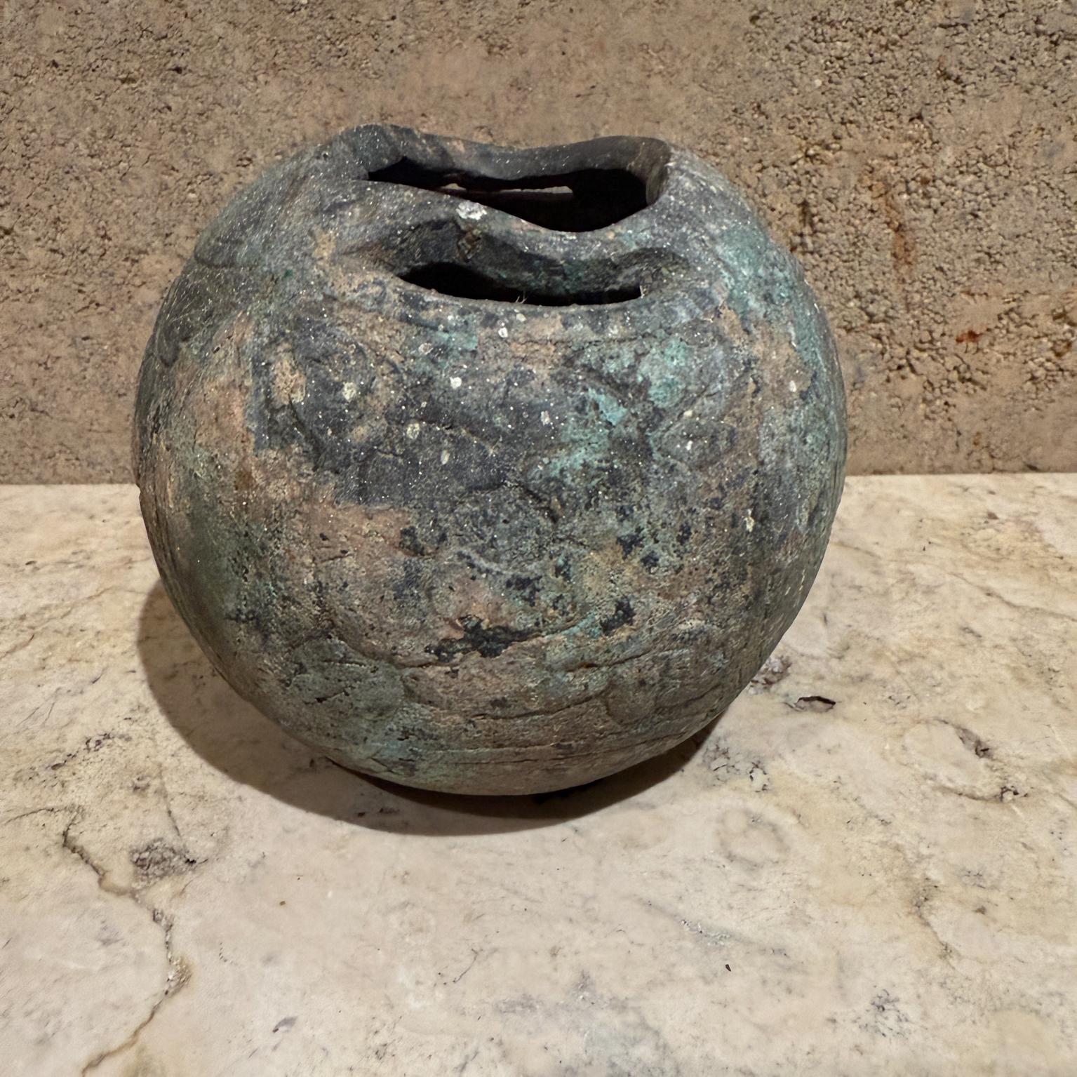 Antique Bronze Ikebana Vase Japan For Sale 8