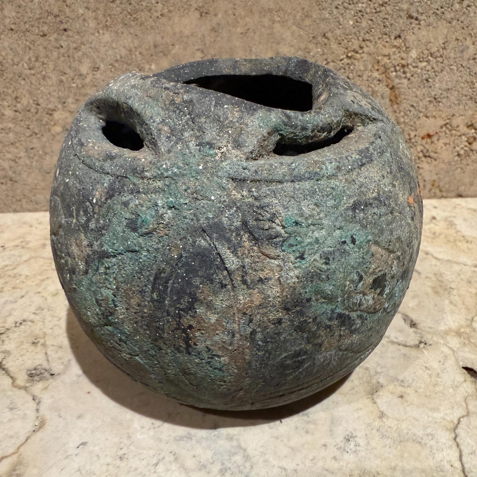 Modern Antique Bronze Ikebana Vase Japan For Sale