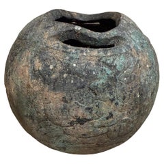 Antique Bronze Ikebana Vase Japan