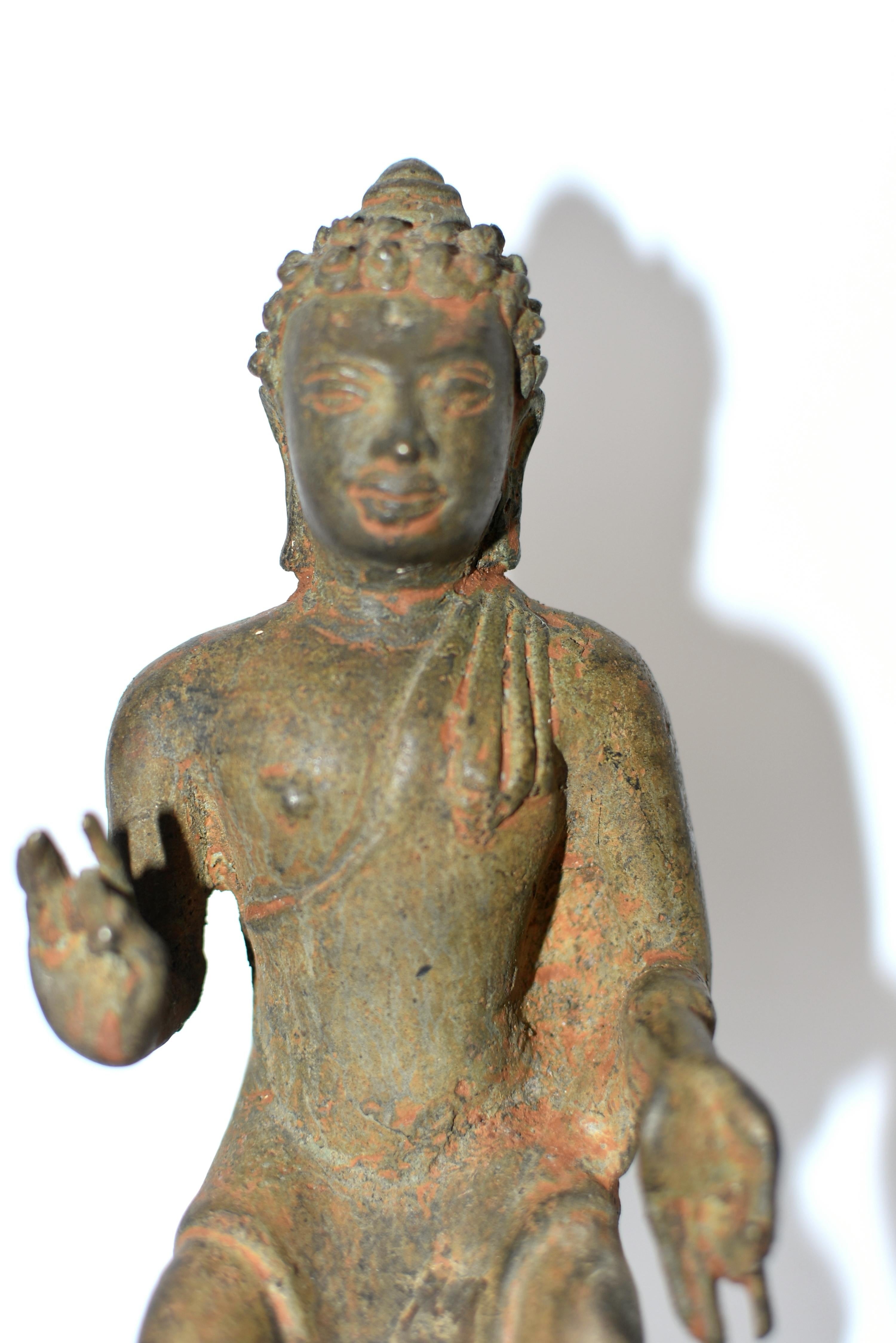 Antique Bronze Indian Buddha Statue 7