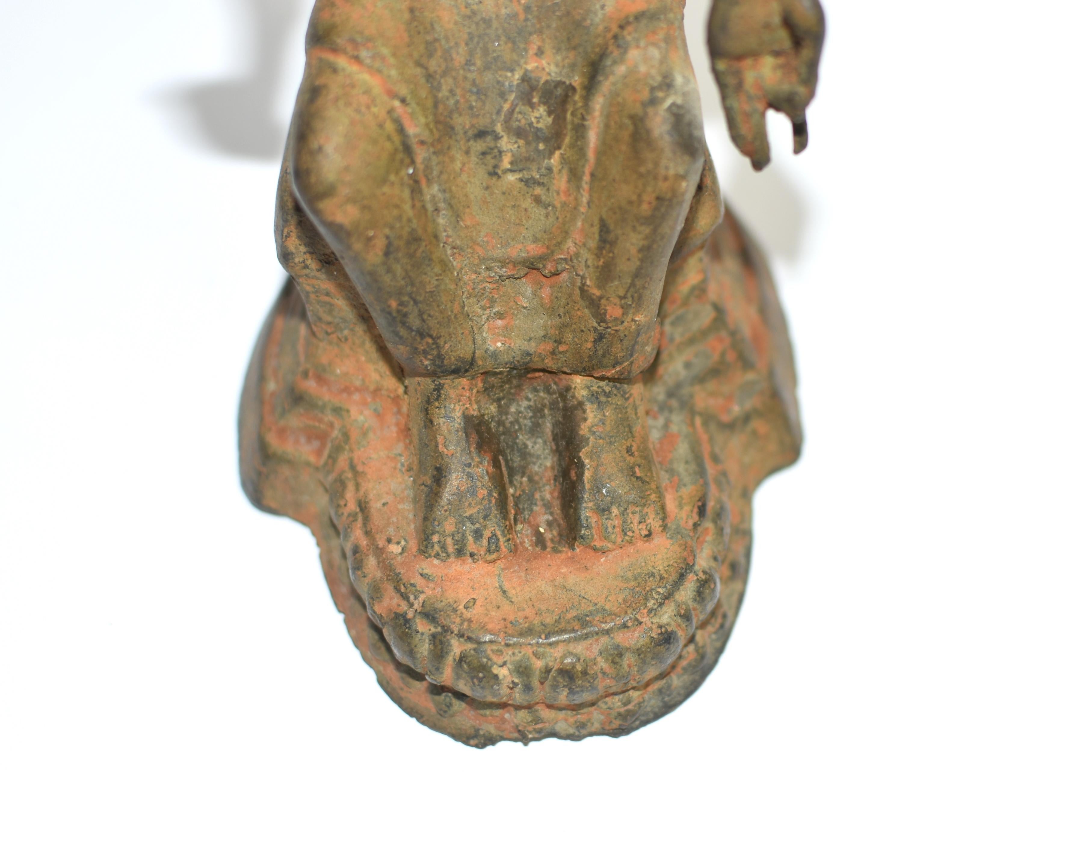 Antique Bronze Indian Buddha Statue 8