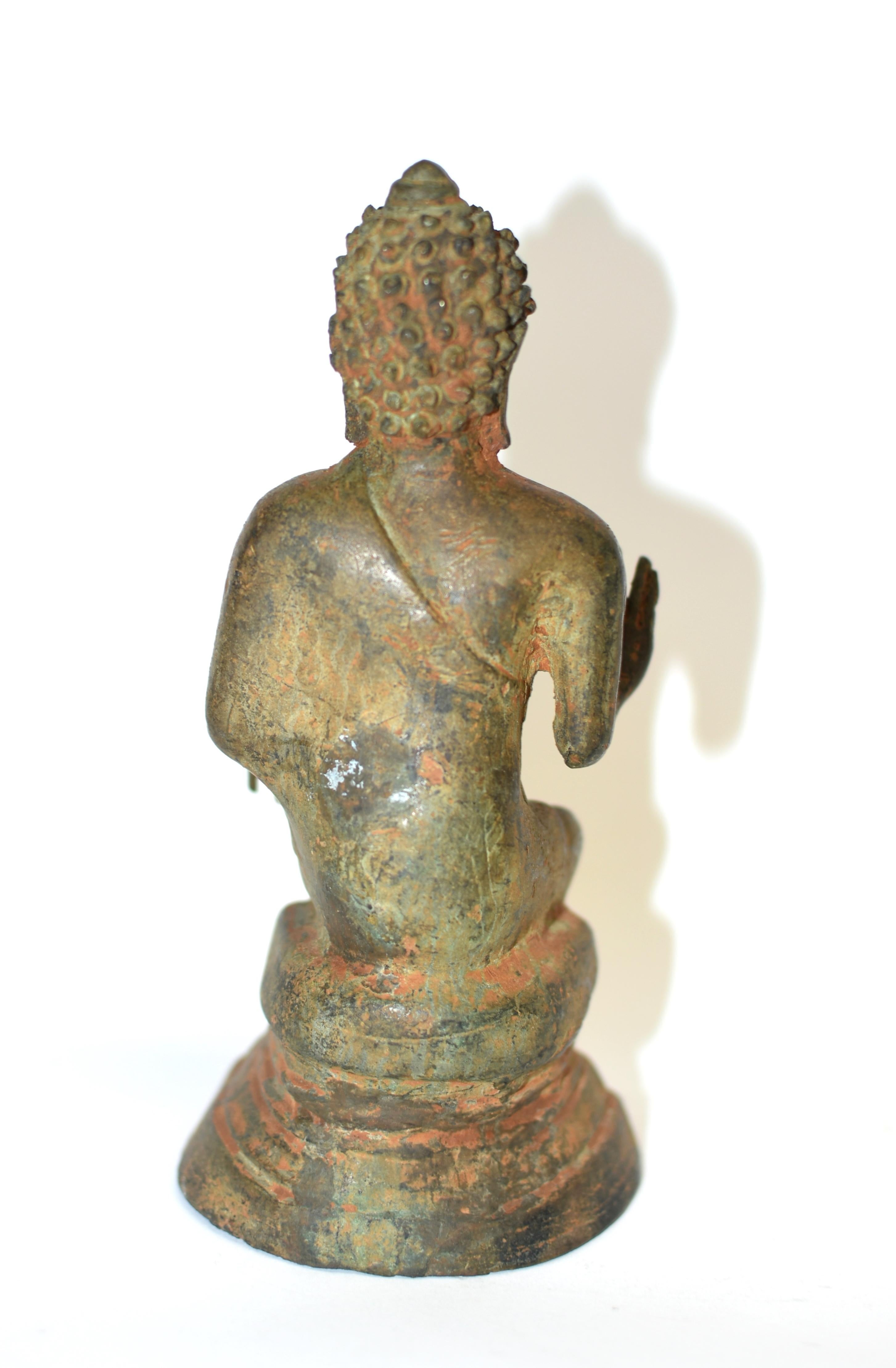 Antique Bronze Indian Buddha Statue 15