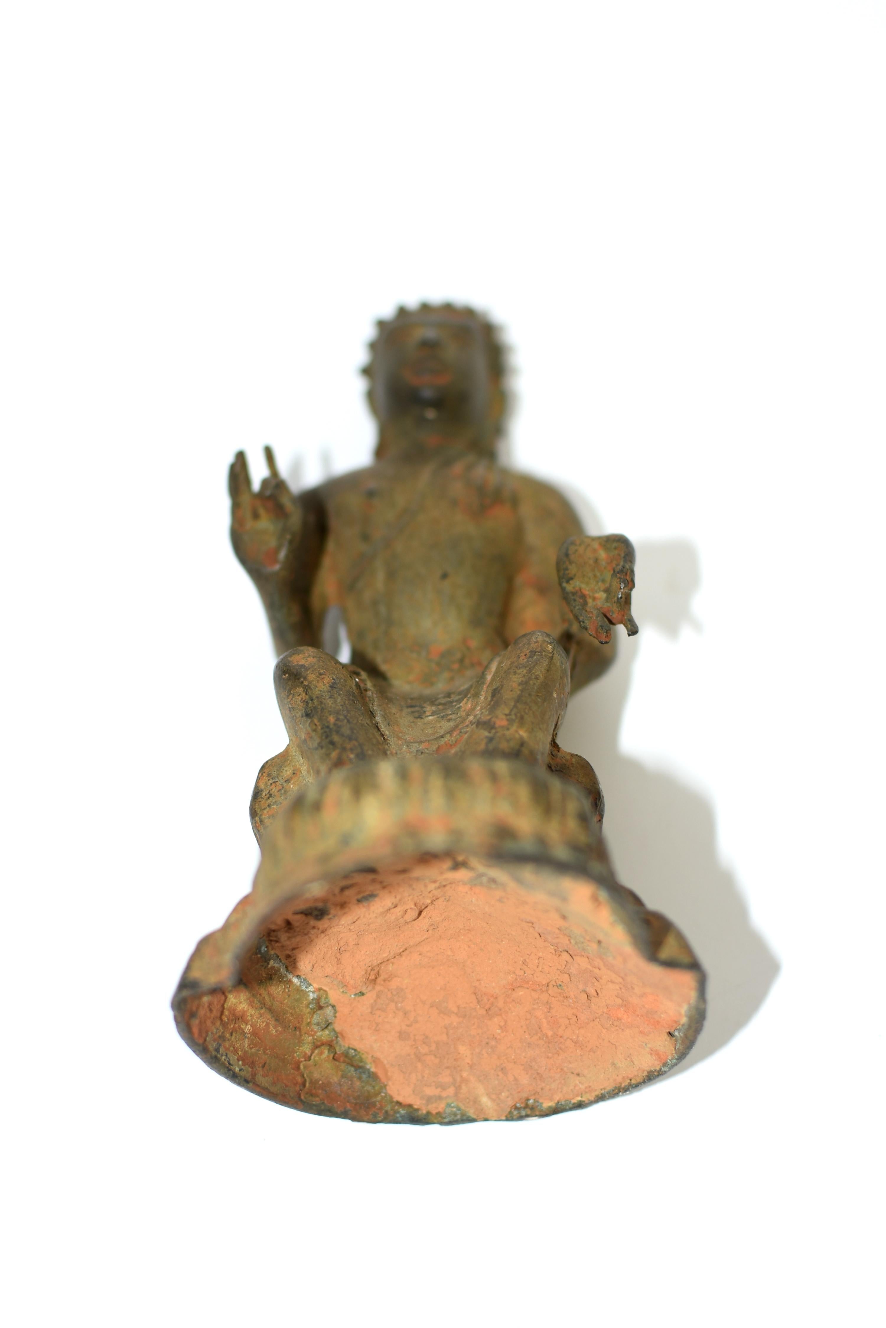 Antique Bronze Indian Buddha Statue 16