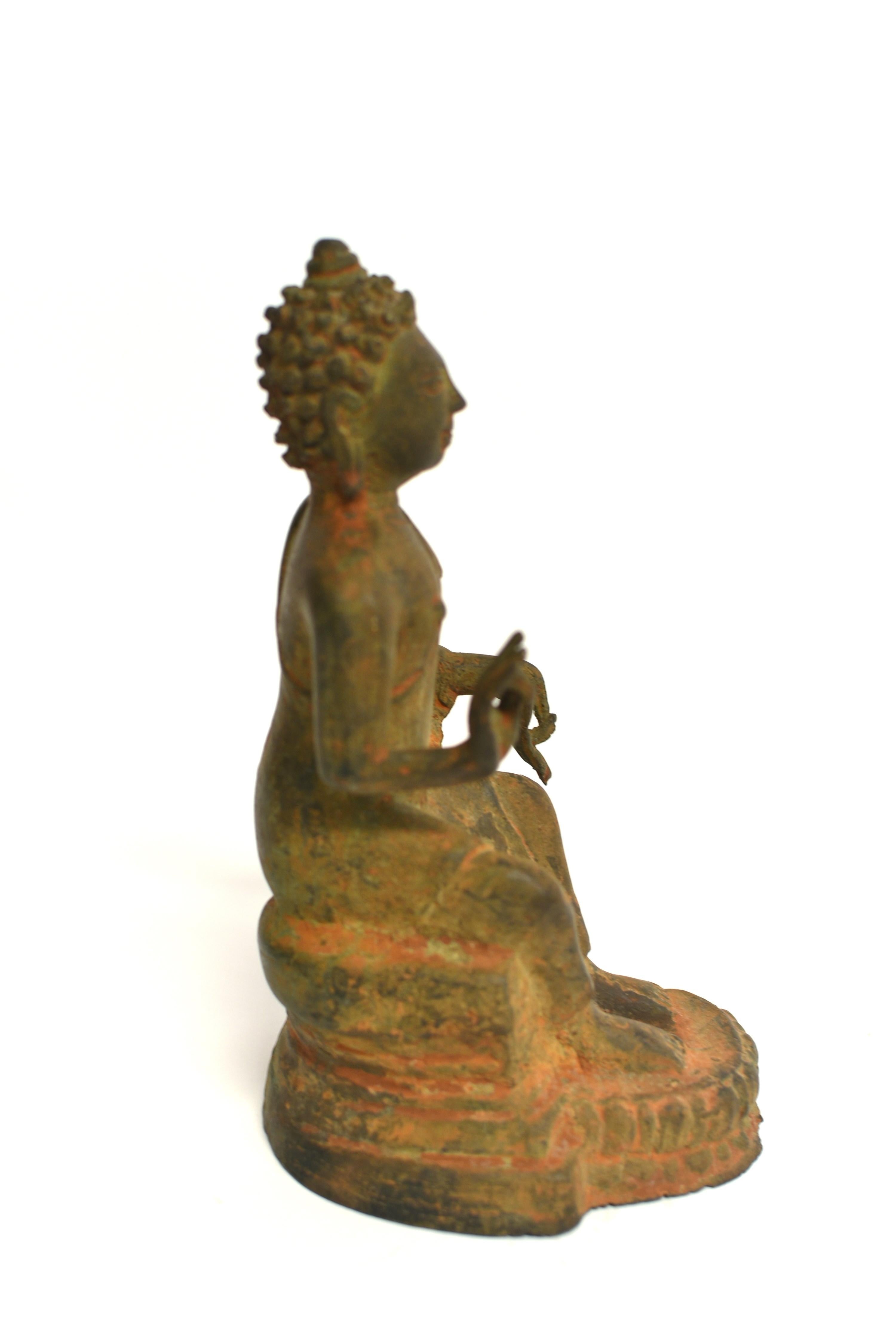 Antique Bronze Indian Buddha Statue 1
