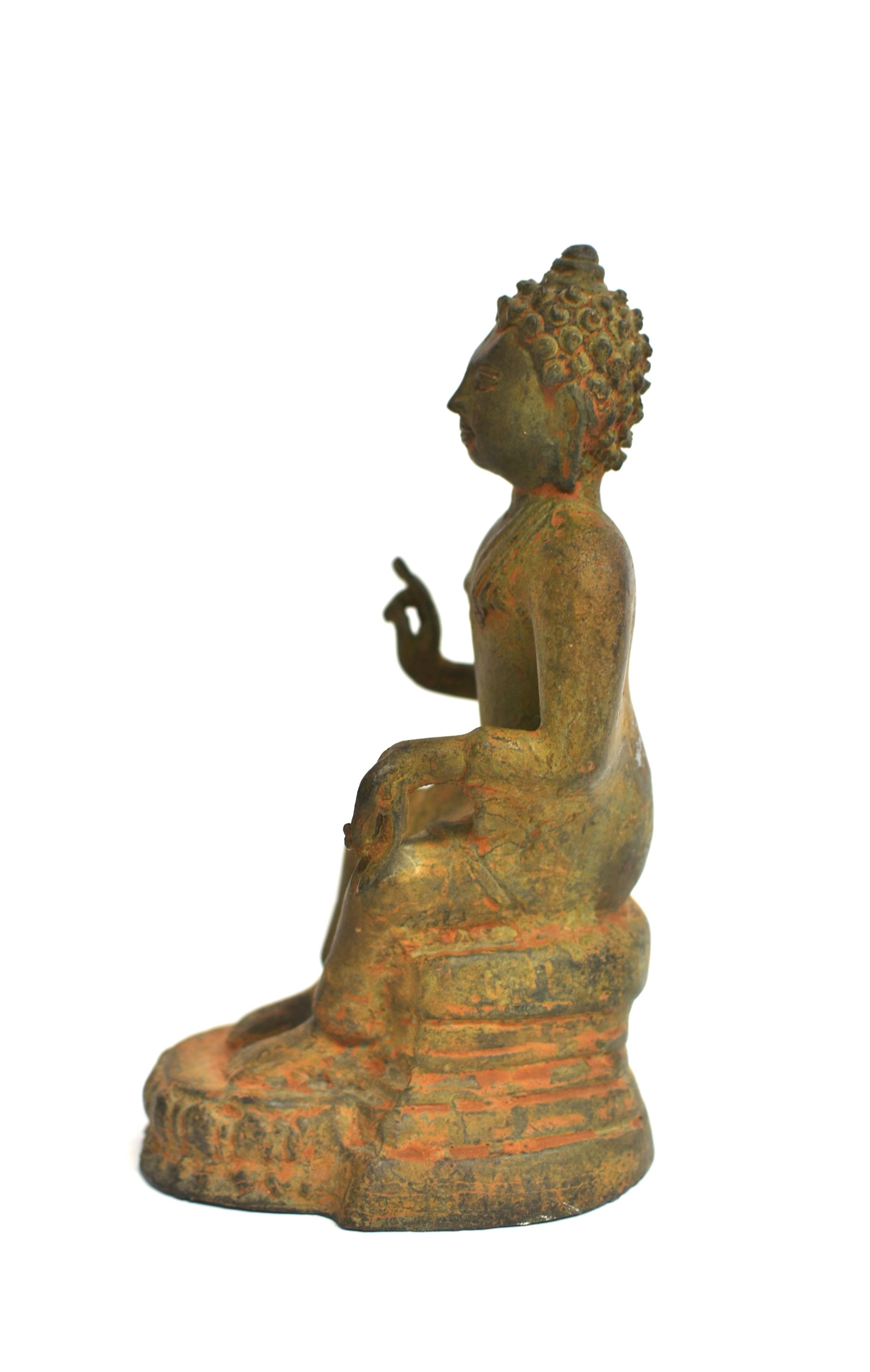 Antique Bronze Indian Buddha Statue 2