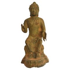 Antique Bronze Indian Buddha Statue