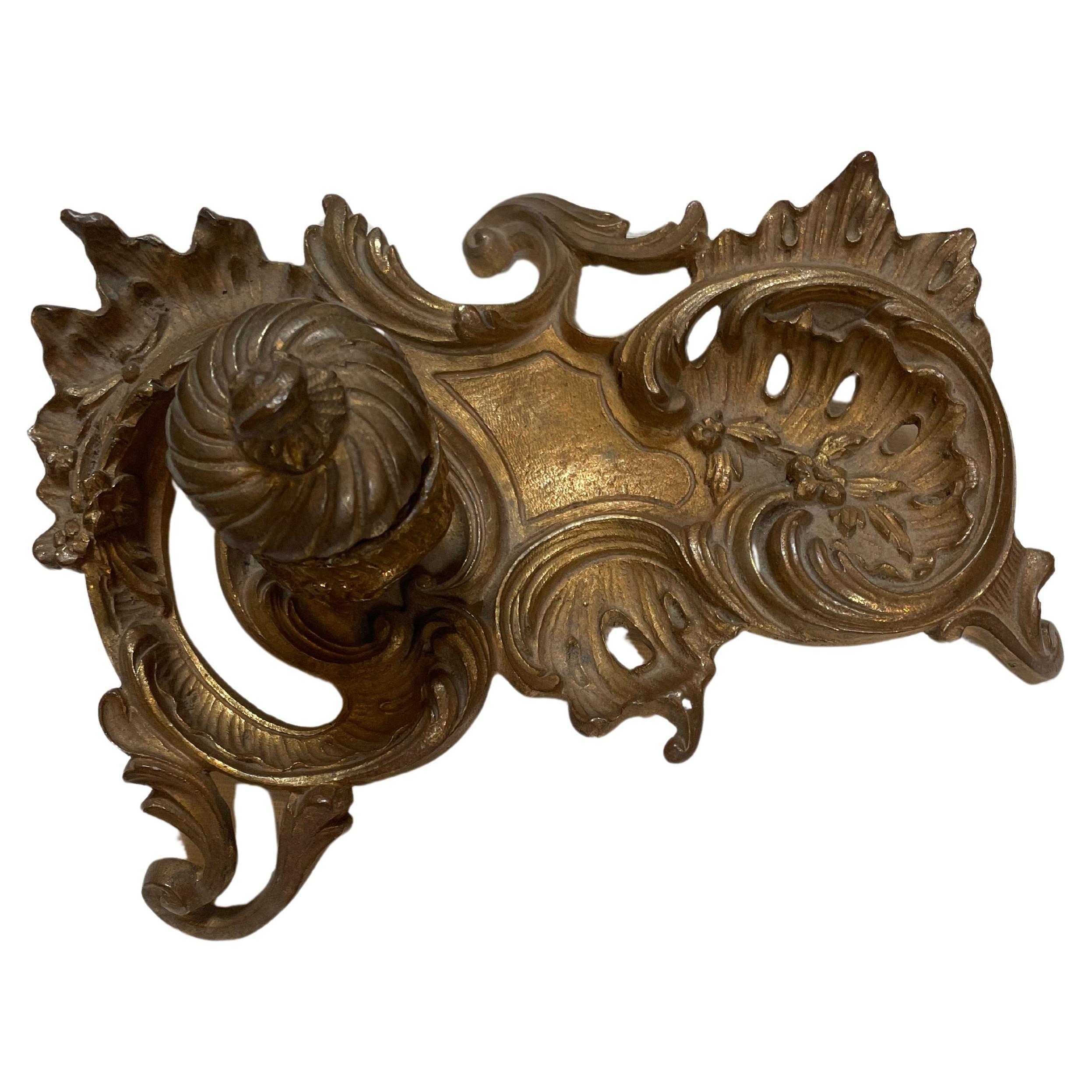Antique Bronze Inkwell For Sale