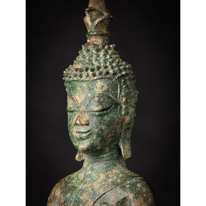 Antike Bronzestatue eines Laos Buddha aus Laos aus Laos im Angebot 5
