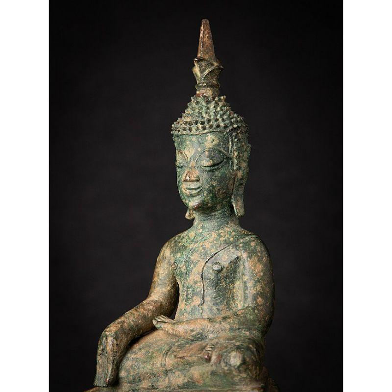 Antique Bronze Laos Buddha Statue from Laos For Sale 5