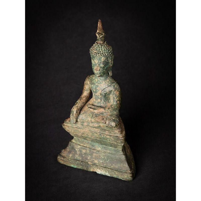 Antique Bronze Laos Buddha Statue from Laos For Sale 6