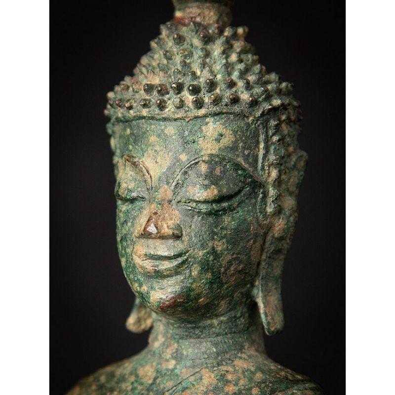 Antike Bronzestatue eines Laos Buddha aus Laos aus Laos im Angebot 9