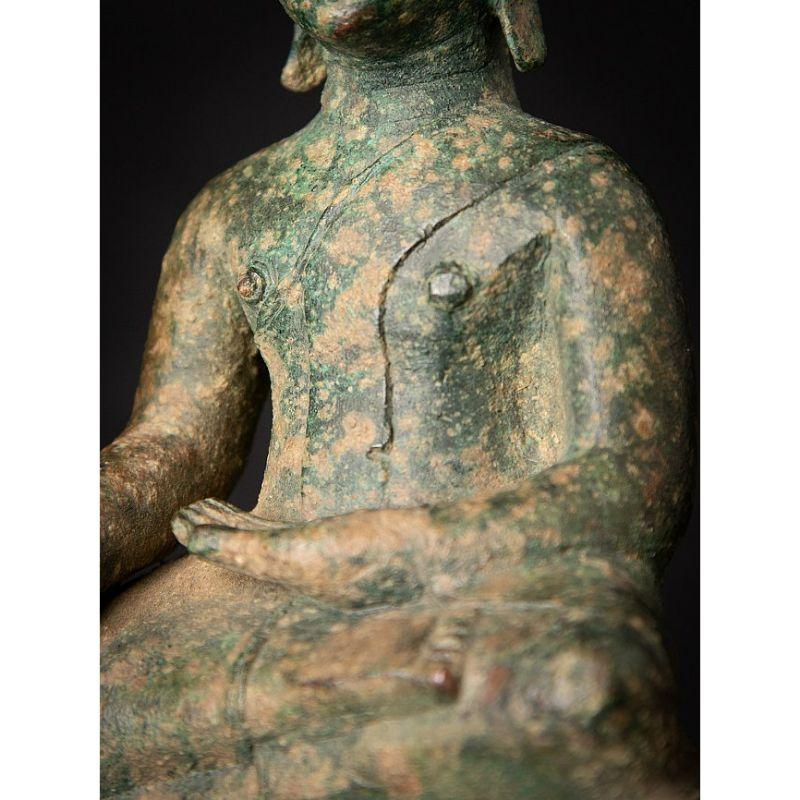 Antique Bronze Laos Buddha Statue from Laos For Sale 9
