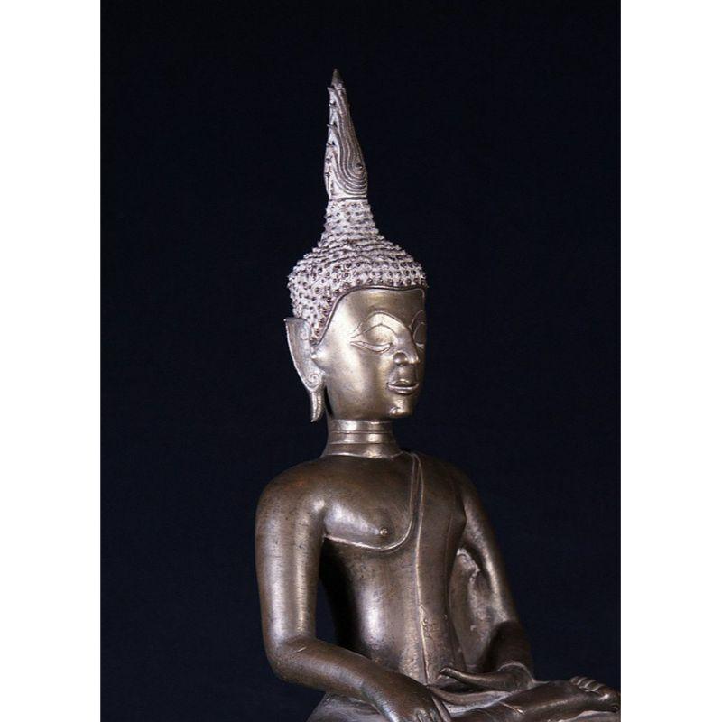 Antique Bronze Laos Buddha Statue from Laos For Sale 3