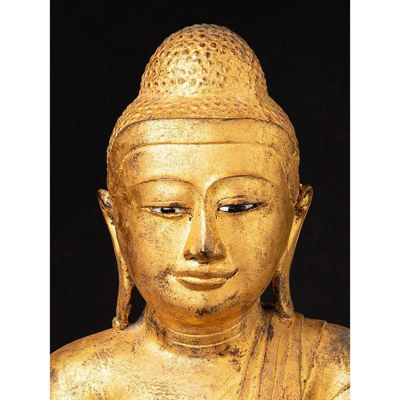 Antique Bronze Mandalay Buddha from Burma For Sale 4