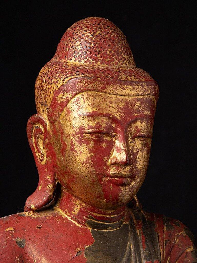 Antique Bronze Mandalay Buddha from Burma For Sale 7