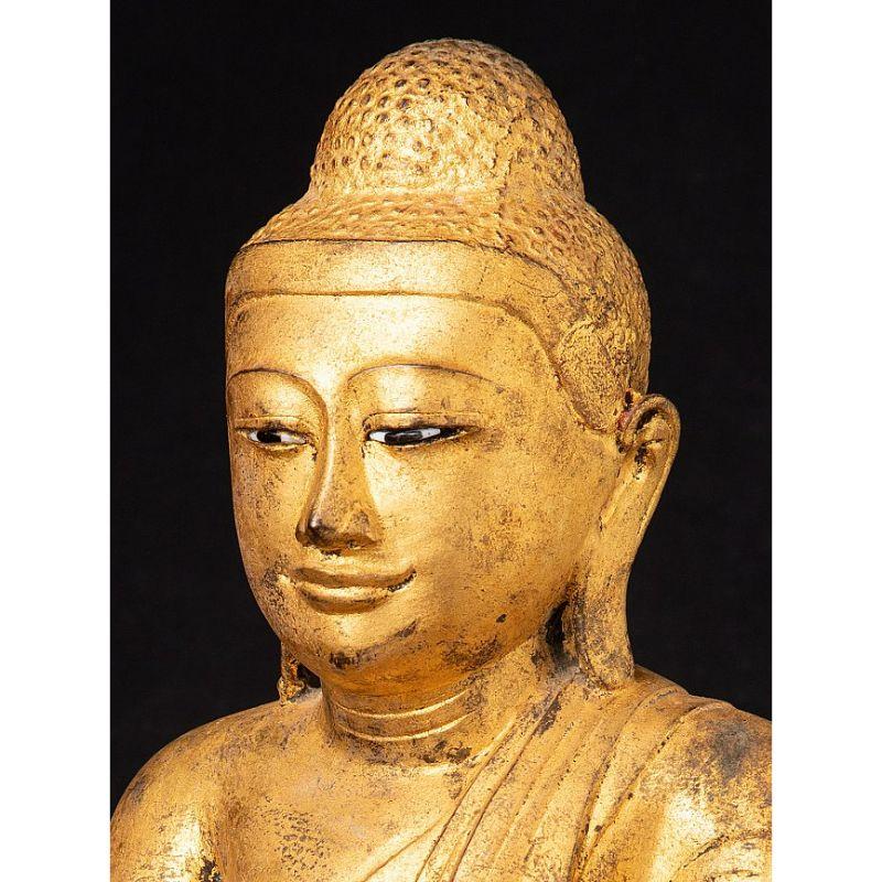 Antique Bronze Mandalay Buddha from Burma For Sale 6