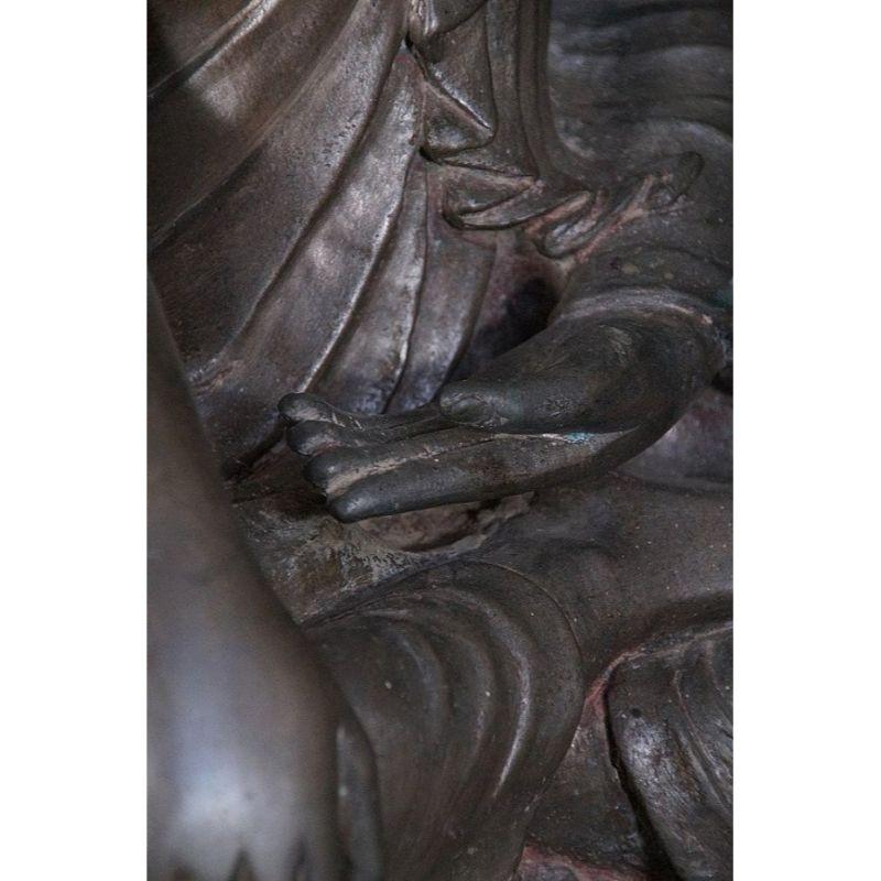 Antique Bronze Mandalay Buddha from Burma For Sale 7