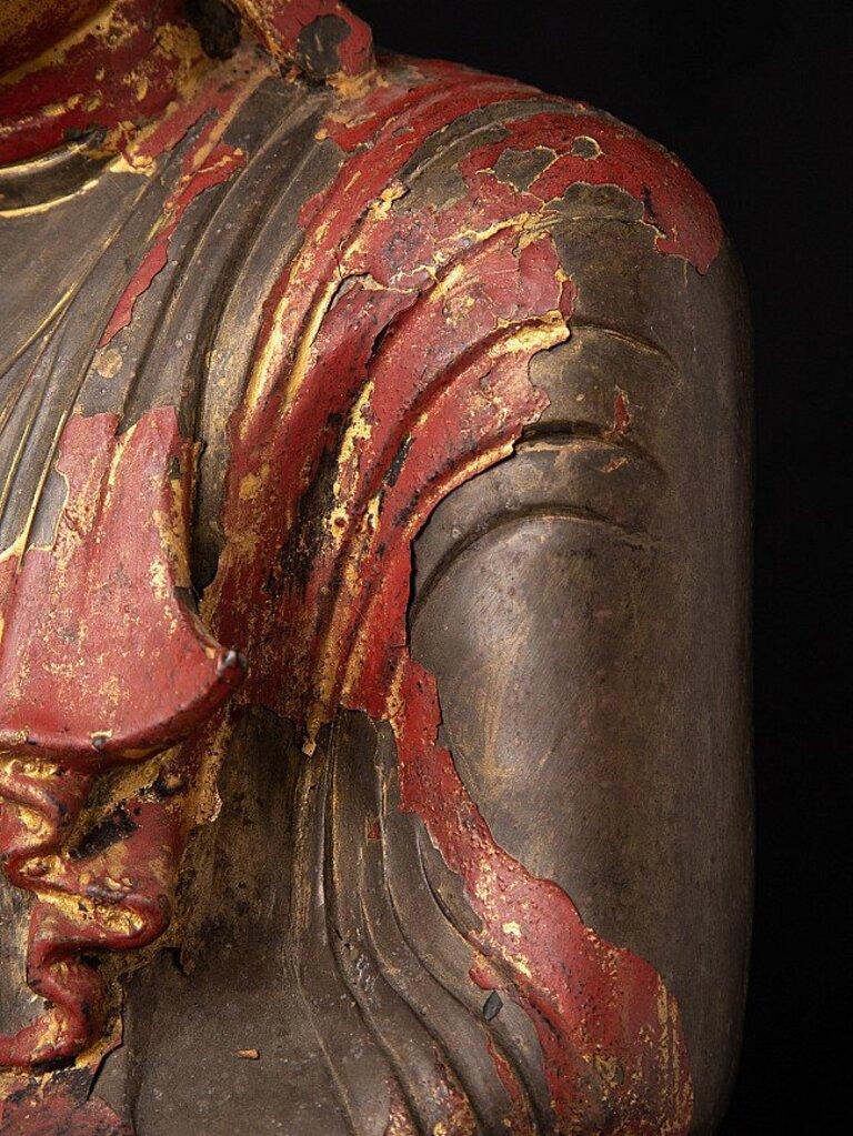Antique Bronze Mandalay Buddha from Burma 11
