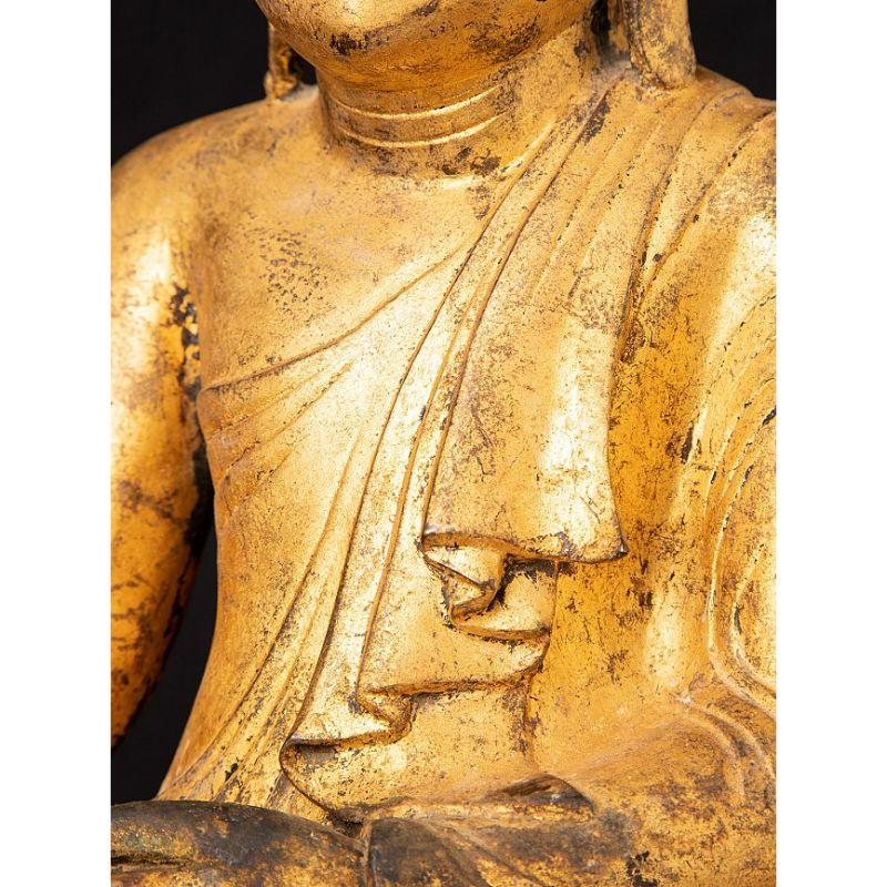 Antique Bronze Mandalay Buddha from Burma For Sale 10