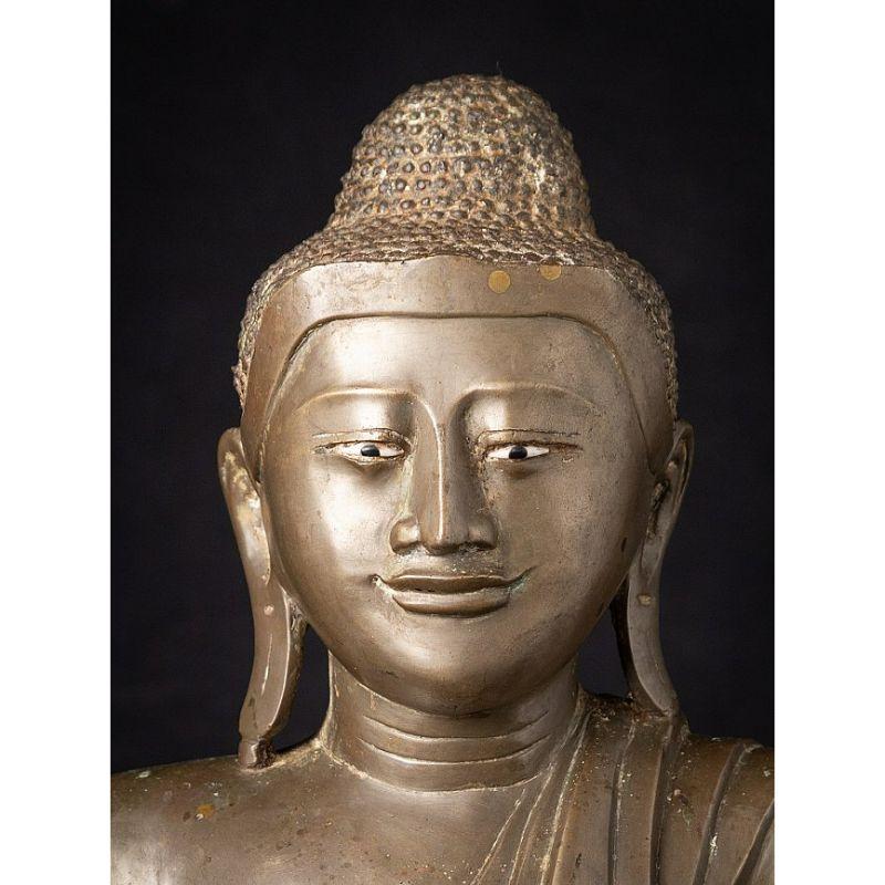 Burmese Antique Bronze Mandalay Buddha from Burma