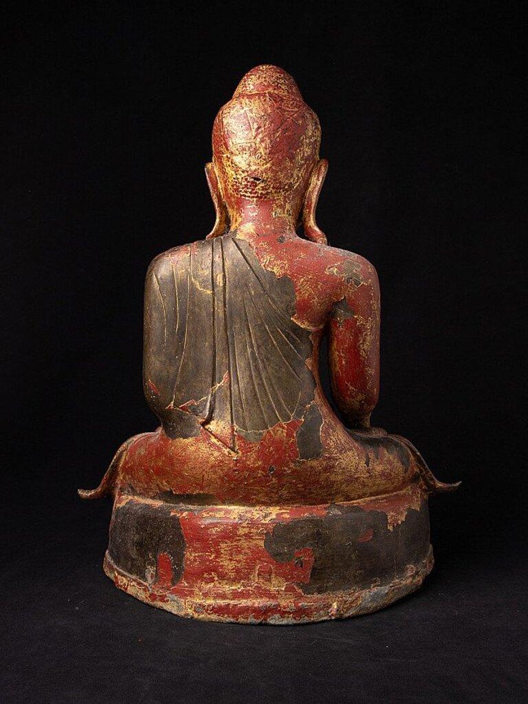 Antique Bronze Mandalay Buddha from Burma For Sale 3