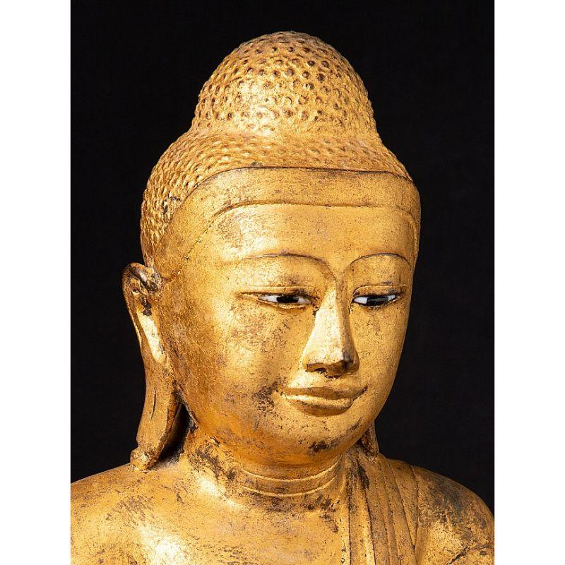 Antique Bronze Mandalay Buddha from Burma For Sale 2