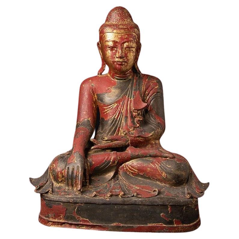 Antiker Mandalay-Buddha aus Bronze aus Burma