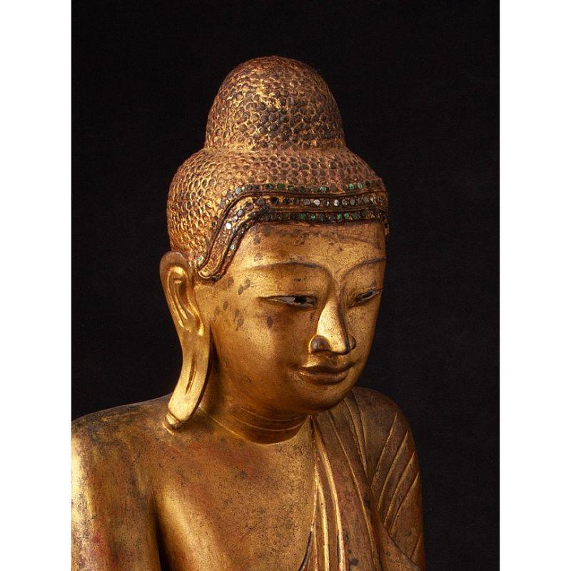 Antique Bronze Mandalay Buddha Statue from Burma For Sale 5