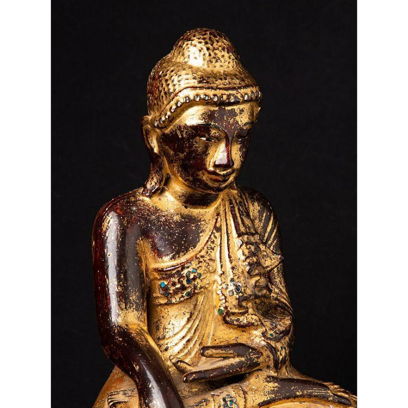 statue de Bouddha Mandalay en bronze ancien de Birmanie en vente 6