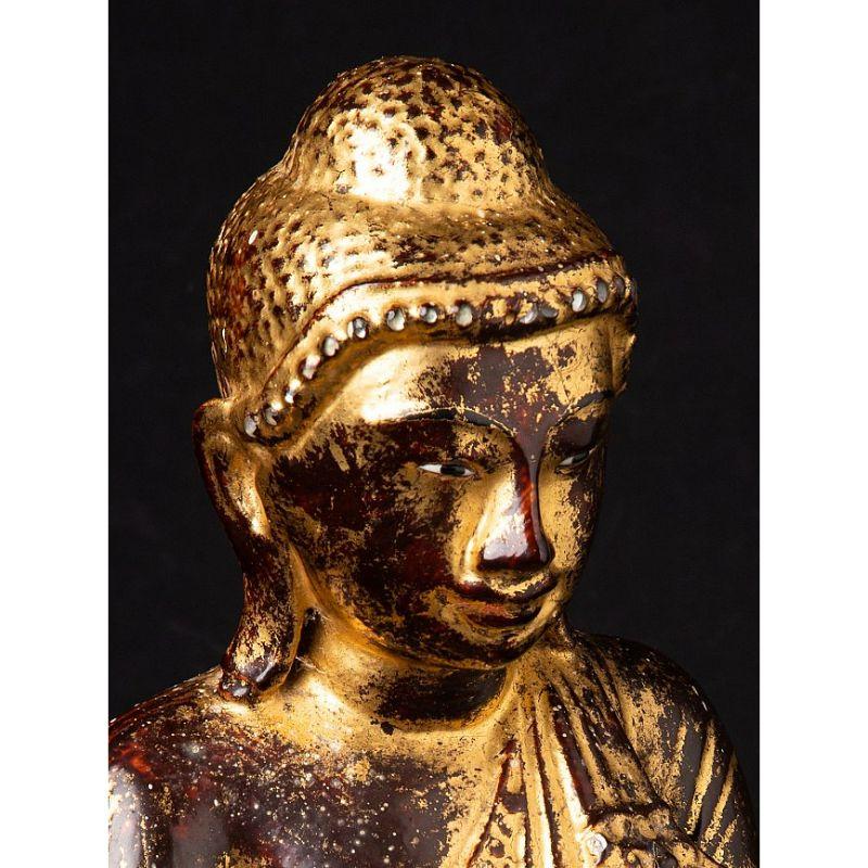 statue de Bouddha Mandalay en bronze ancien de Birmanie en vente 7