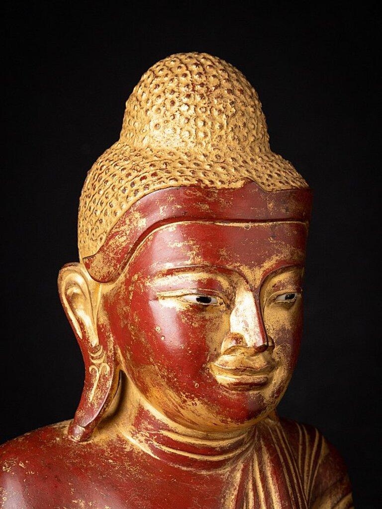 Antique Bronze Mandalay Buddha Statue from Burma For Sale 7